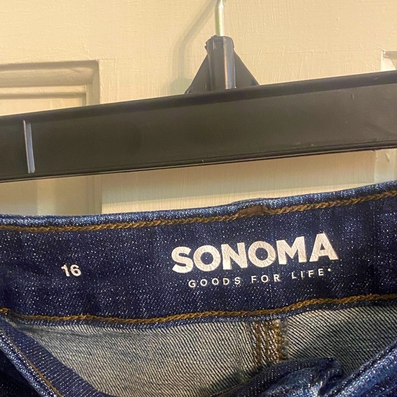 Sonoma Classic Dark Blue Jean Shorts for Women - Picture 3 of 3